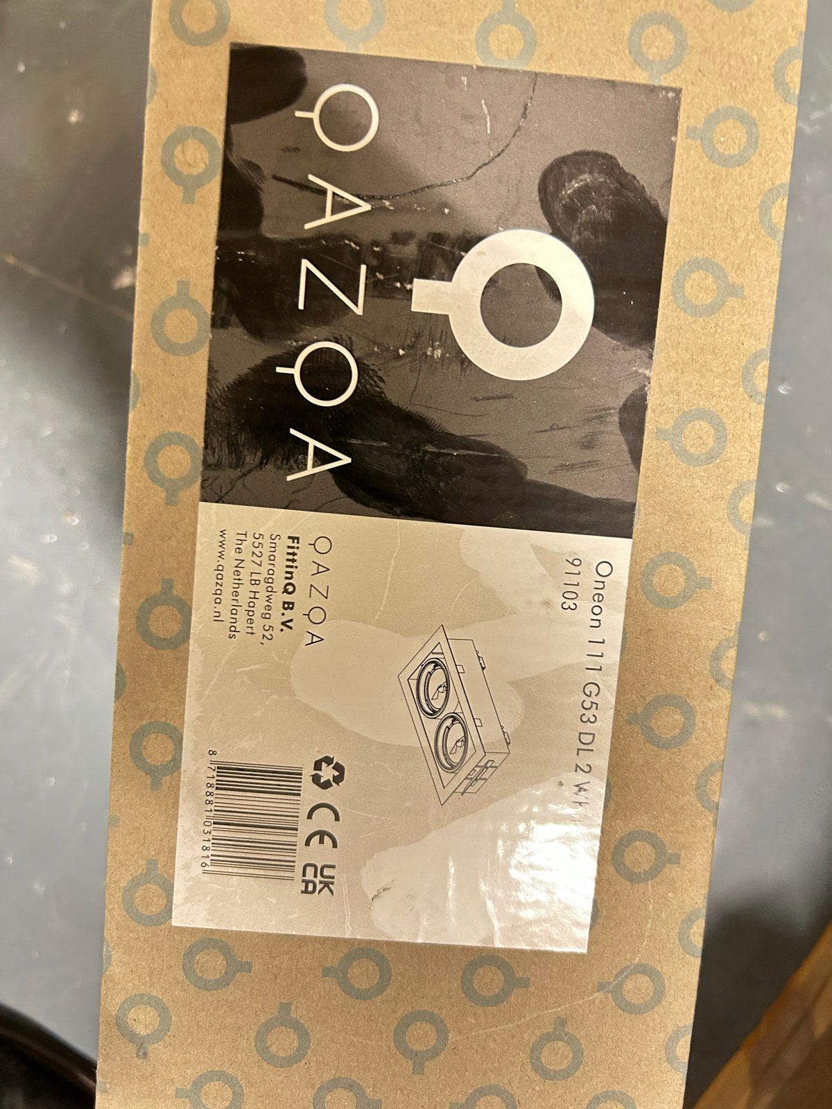 QAZQA Oneon 111 G53 DL 2 Witte Inbouwspot, Nieuw, GU5.3, Ophalen of Verzenden, LED
