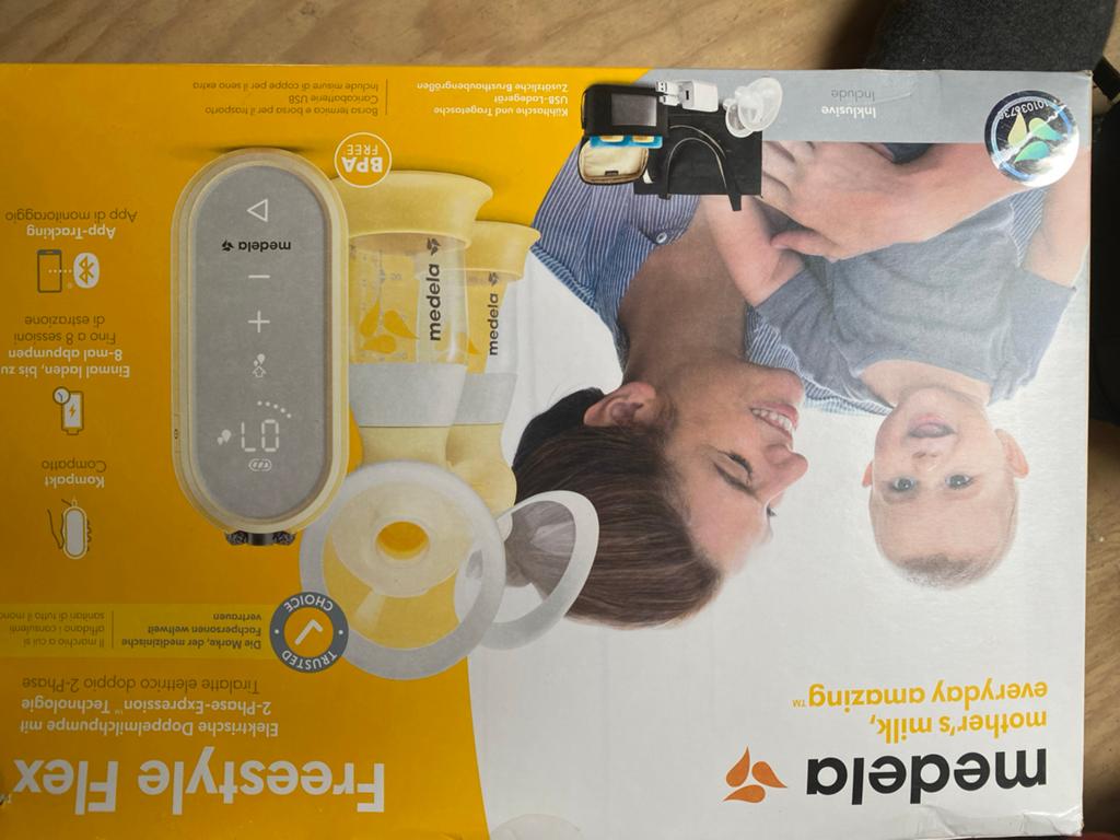 Medela Freestyle Flex Dubbele Elektrische Borstkolf, Kinderen en Baby's, Ophalen of Verzenden, Zo goed als nieuw, Borstkolf