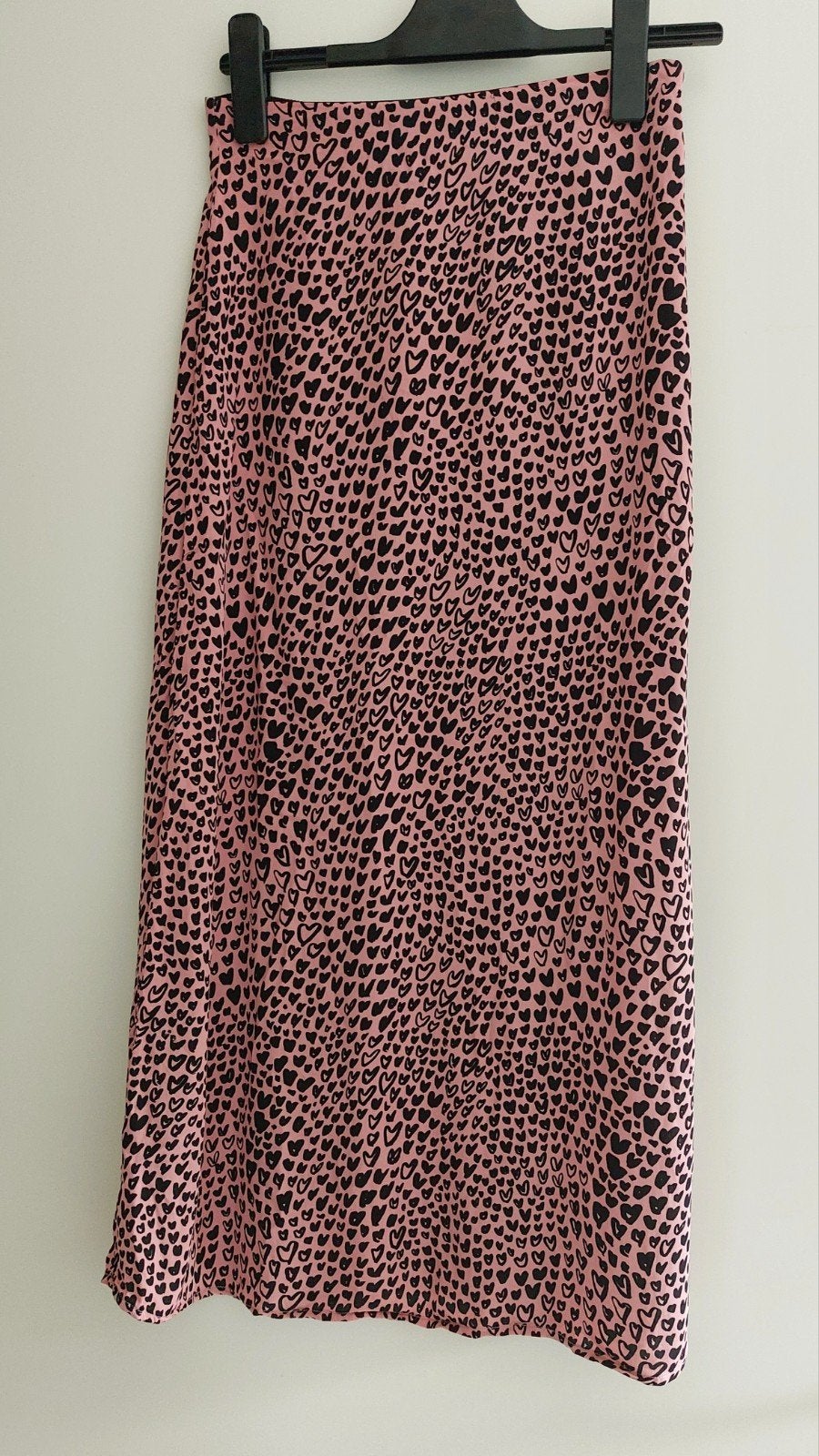 FABIENNE CHAPOT lange rok rose met zwarte hartjes mt 34, Kleding | Dames, Rokken, Ophalen of Verzenden, Zo goed als nieuw, Fabienne Chapot