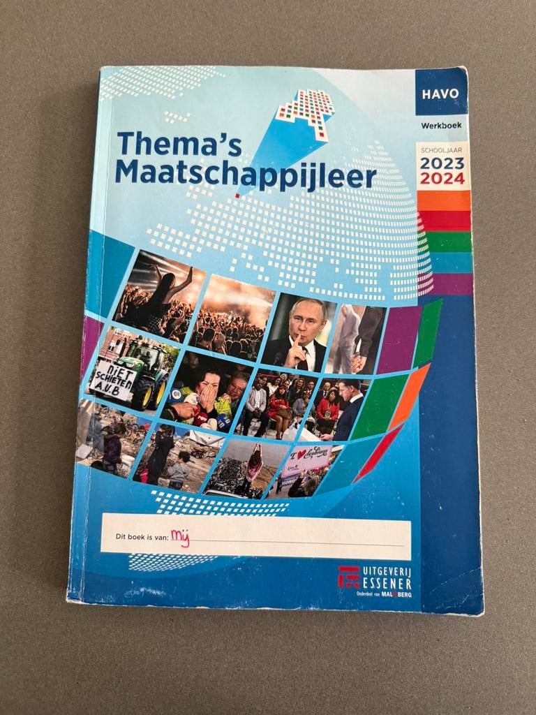 Maatschappijleer boek 2023-2024, Boeken, Schoolboeken, Ophalen of Verzenden, Zo goed als nieuw, HAVO