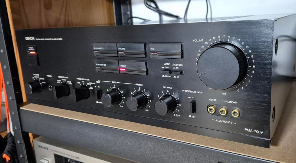Denon PMA-700V stereo versterker, Ophalen, Gebruikt, Denon, 60 tot 120 watt