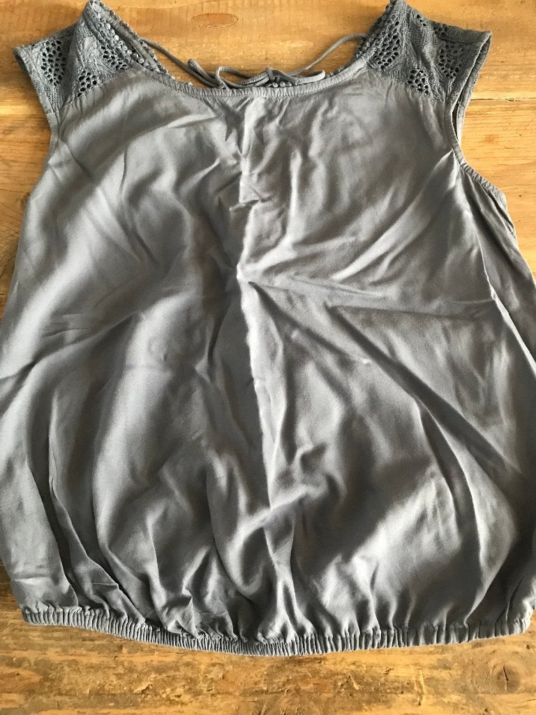 top met leuke achterkant (Esprit), Blauw, Ophalen of Verzenden, Zo goed als nieuw, ESPRIT.
