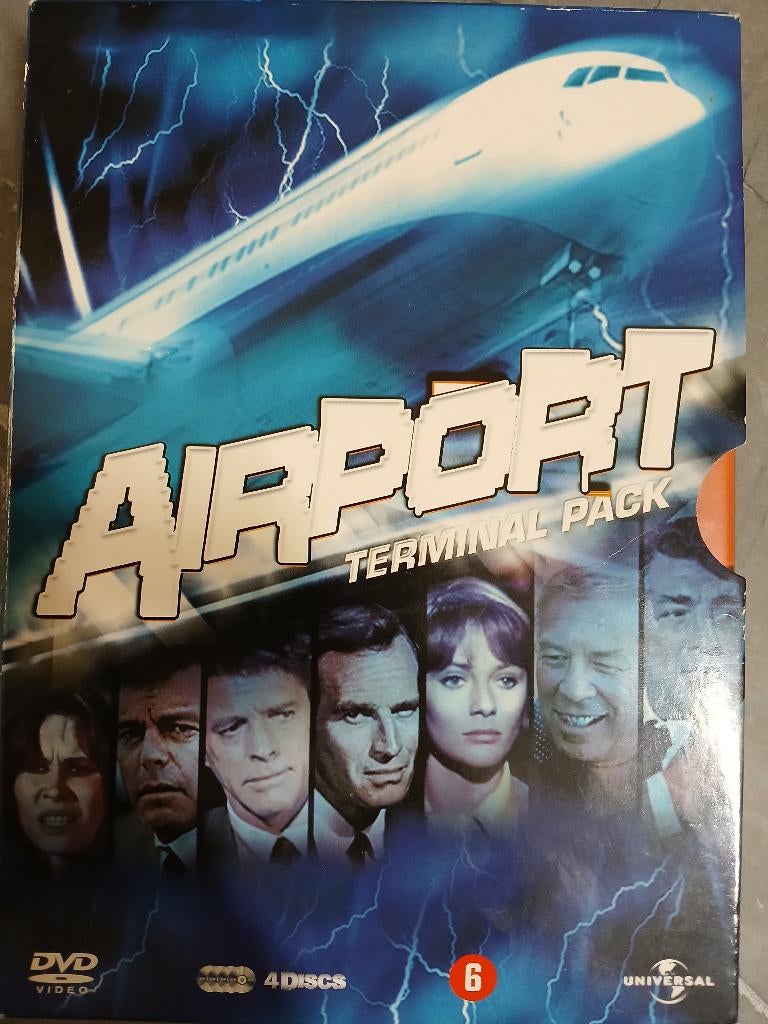 airport terminal (box 4 dvd's ) 1970 - 1975 - 1977 - 1979 ), 1960 tot 1980, Alle leeftijden, Overige genres, Ophalen of Verzenden