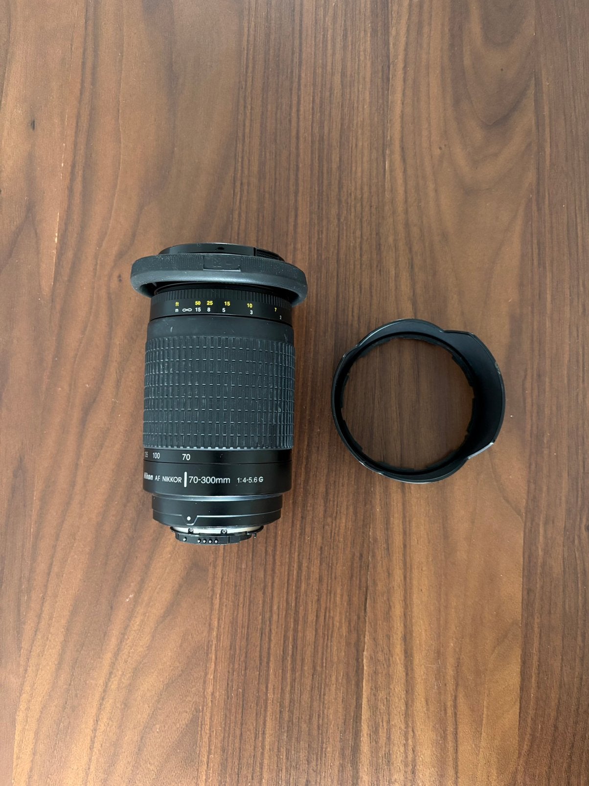 Nikon AF Nikkor 70-300mm f/4-5.6G lens, Gebruikt, Handmatige focus, Nikon, Nikon F-mount