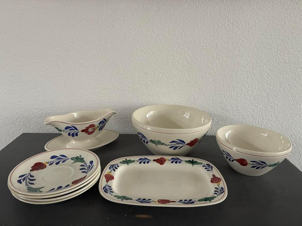 Boerenbont buch servies, Ophalen