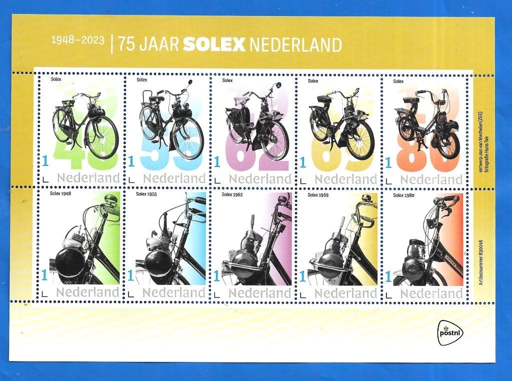 NVPH V3642P 75 Jaar Solex Nederland - 2023, Verzenden, Na 1940, Postfris