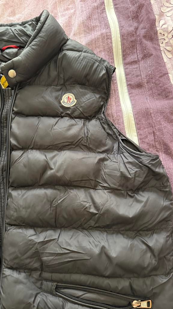Heren moncler bodywarmer, Ophalen of Verzenden, Zo goed als nieuw, Maat 56/58 (XL), Zwart