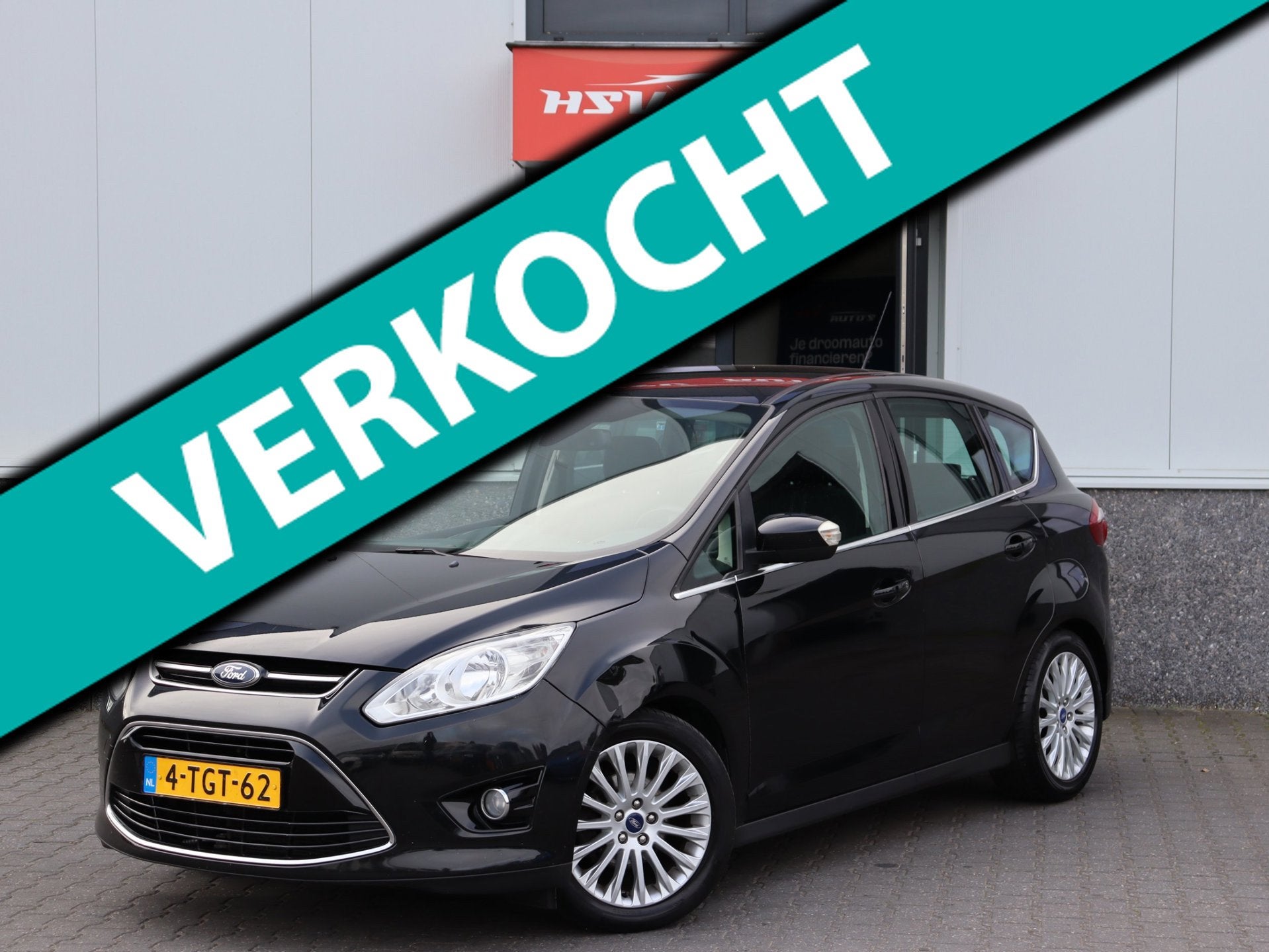 Ford C-Max 1.0 Titanium navi LM airco org NL, Auto's, Voorwielaandrijving, Euro 5, 125 pk, Gebruikt