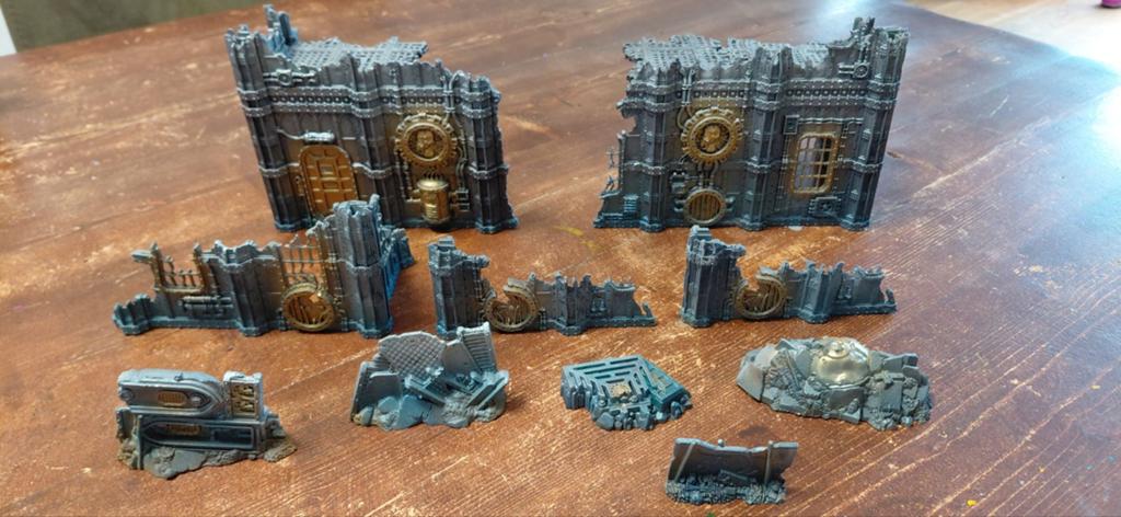 Warhammer 40K Terrein Stukken - Geverfd, Hobby en Vrije tijd, Wargaming, Gebruikt, Ophalen of Verzenden, Warhammer 40000, Geverfd