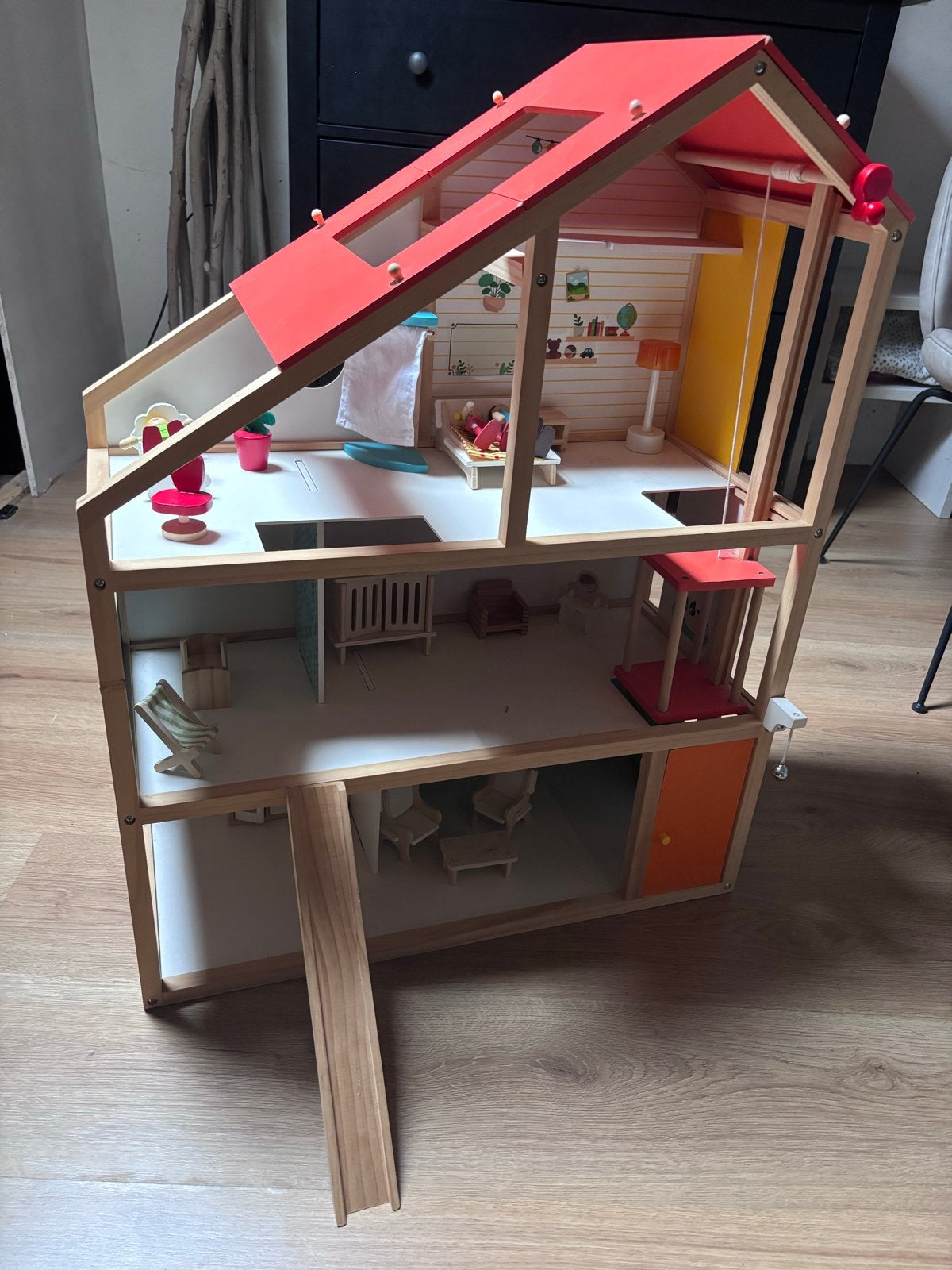 Houten speelhuisje en dierenarts praktijk voor kinderen, Ophalen, Gebruikt, Jongen of Meisje