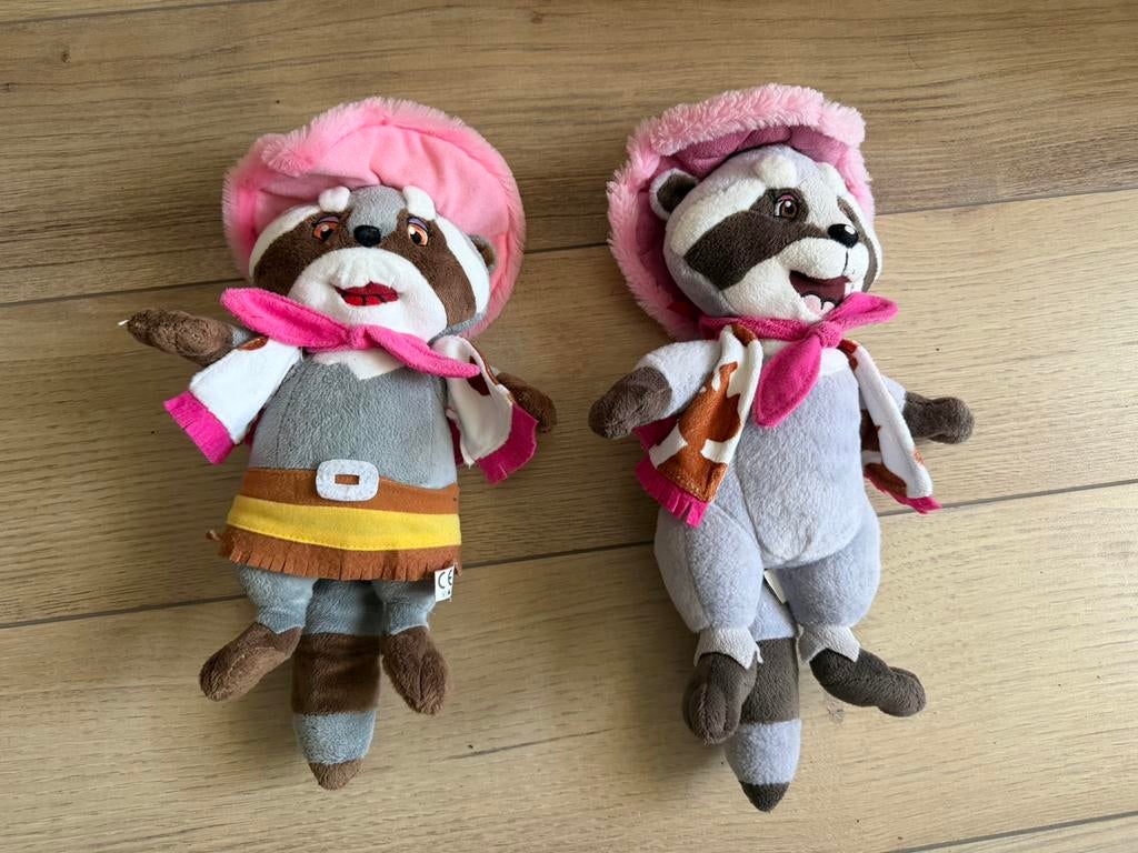 Mooie Randy Rosie Slagharen knuffel pluche set 2 stuks, Ophalen of Verzenden, Zo goed als nieuw, Overige typen