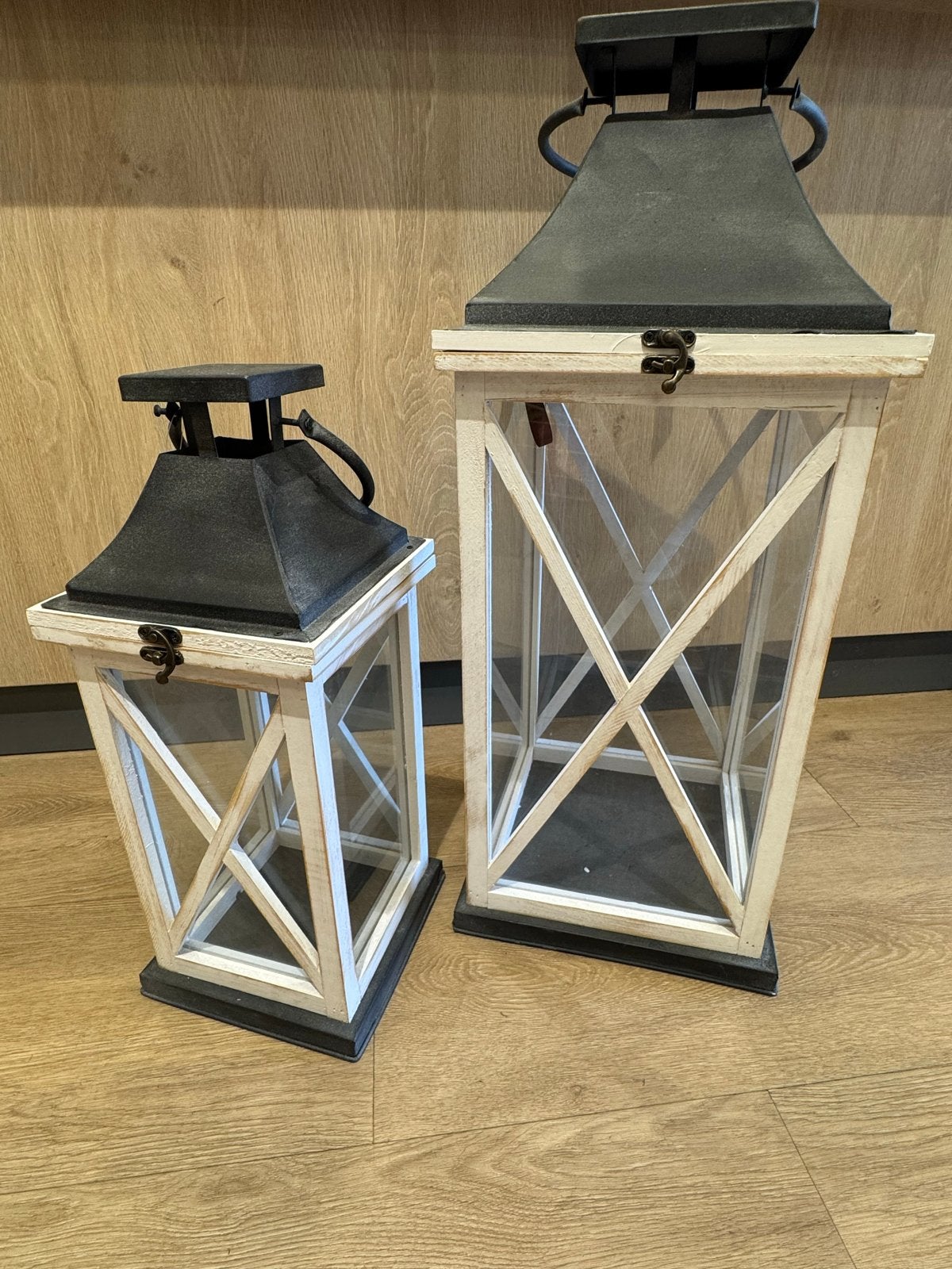Nieuwe Countryfield windlichten 2 stuks, Windlicht, Nieuw, Ophalen of Verzenden, Hout