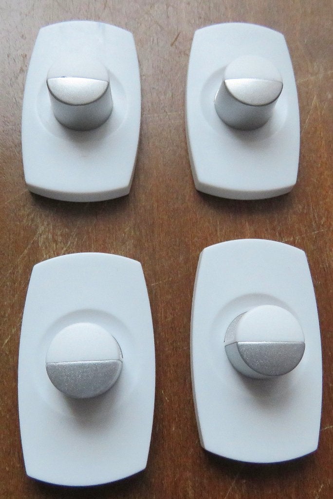 Set van 4 witte zelfklevende haken, Ophalen of Verzenden, Zo goed als nieuw, Overige typen