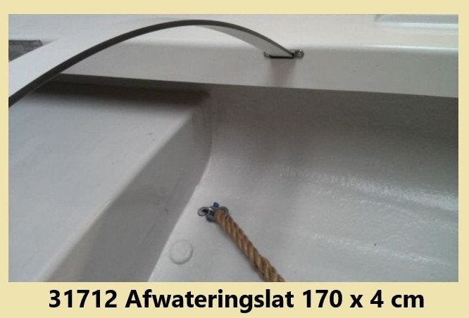 31712 Trespa afwateringlat & RVS nokjes voor onder afdekzeil, Watersport en Boten, Ophalen of Verzenden, Nieuw, Overige typen