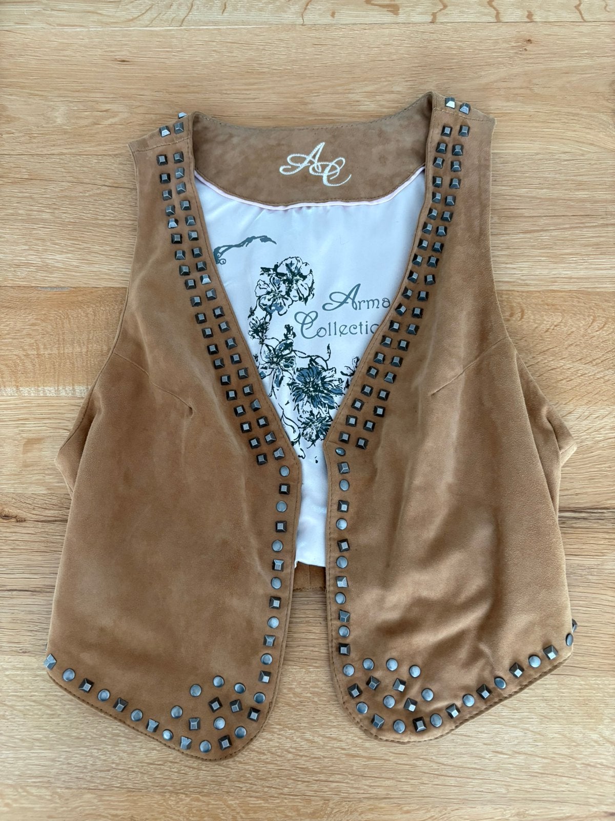 Arma collection gilet met studs (boho), Maat 38/40 (M), Beige, Nieuw, Ophalen of Verzenden