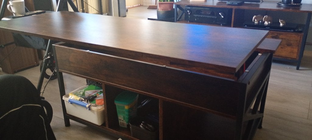 Salontafel met lift top, 50 tot 100 cm, Nieuw, 50 tot 100 cm, Rechthoekig
