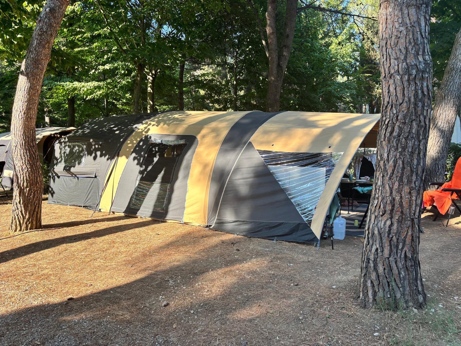 Raclet Sequoia GL 2024 – Zeer compleet – Nieuwstaat, Caravans en Kamperen, Vouwwagens, Ophalen, Meerkleurig, Raclet, Aanwezig