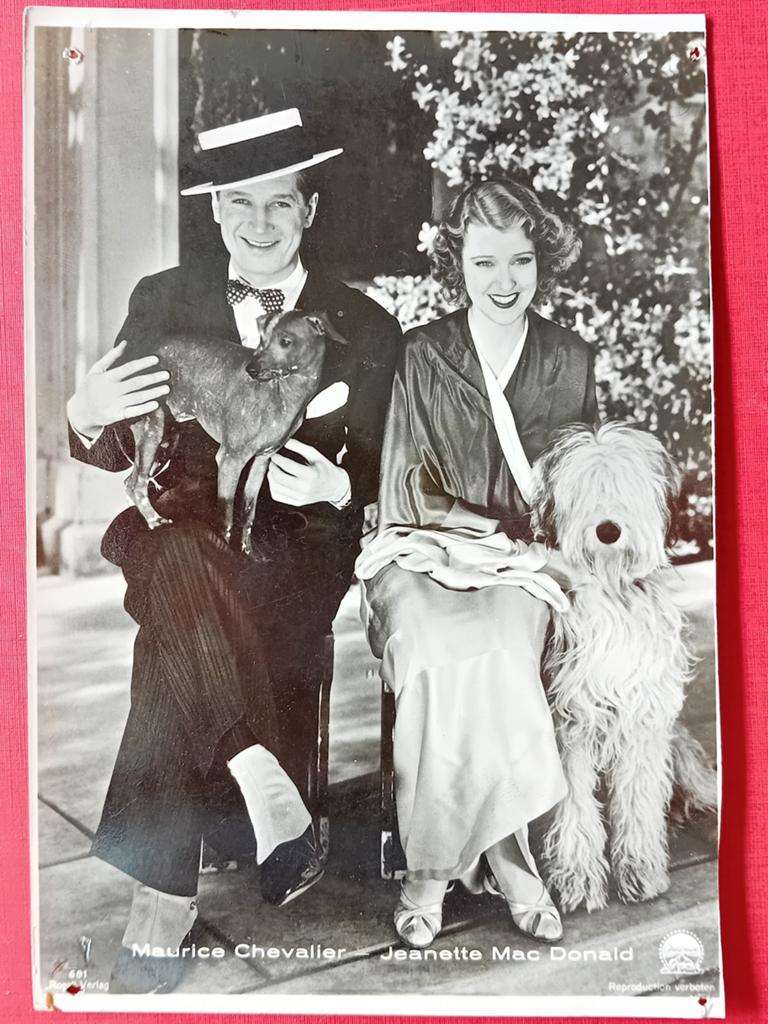 Ansichtkaart Maurice Chevalier Jeanette Mac Donald, Ophalen of Verzenden, Zo goed als nieuw, Foto of Kaart