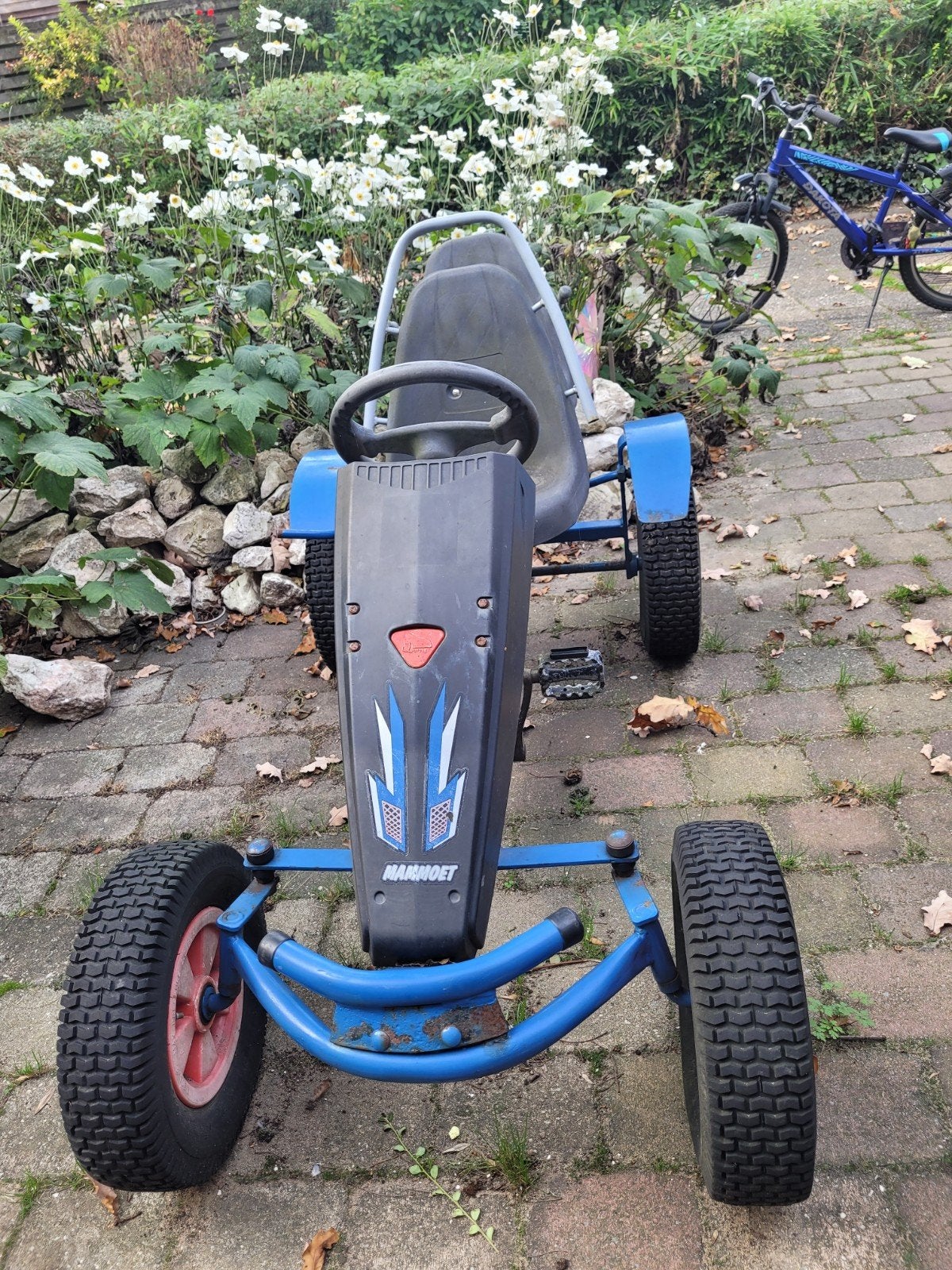 Mammoet skelter met duozit en aanhanger, Ophalen, Gebruikt, Mammoet, Duozit