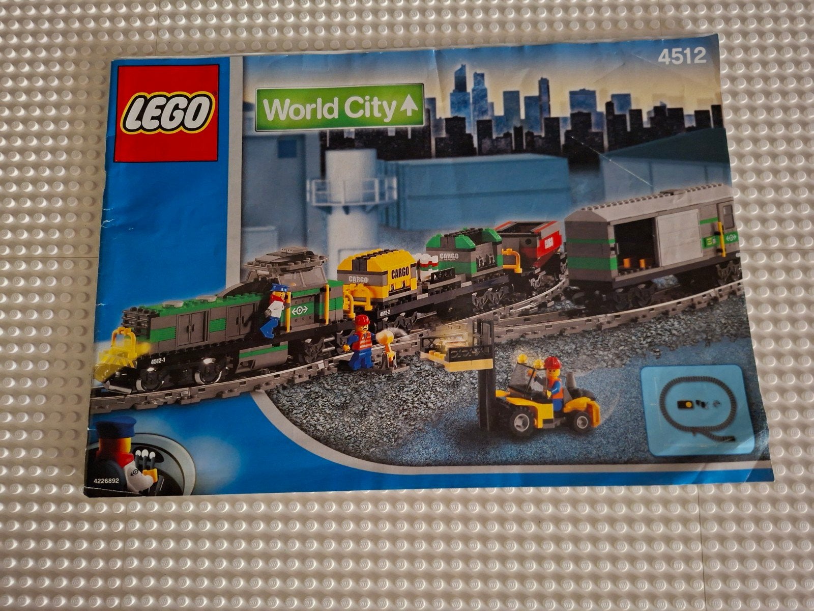 LEGO TREIN 4512 GOEDERENTREN COMPLEET, Ophalen of Verzenden, Zo goed als nieuw, Complete set, Lego