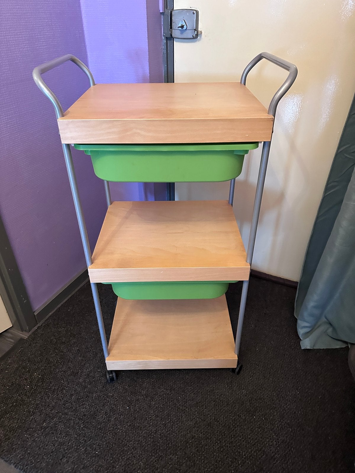 Serveer trolley op wielen met lades, Ophalen, Zo goed als nieuw, 70 tot 120 cm