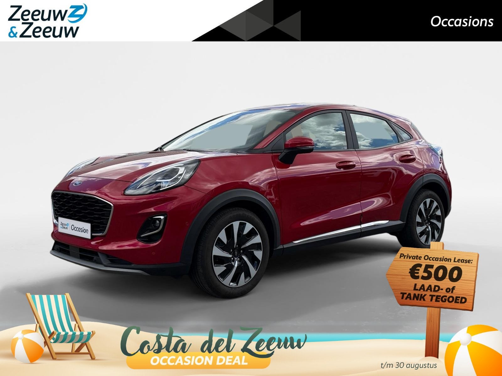 Ford Puma 1.0 EcoBoost Hybrid Titanium | Dealer onderhouden, Origineel Nederlands, Bedrijf, Handgeschakeld, 3 cilinders