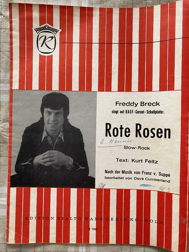 Rote Rosen - Freddy Breck uit 1973, Zang, Gebruikt, Ophalen of Verzenden, Artiest of Componist