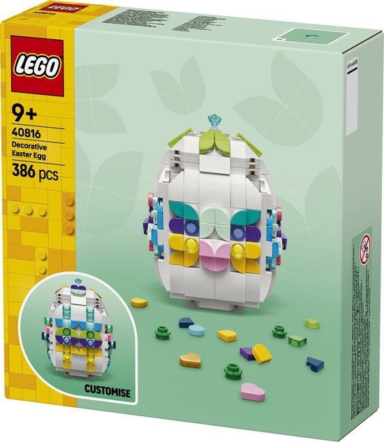 40% Korting op Seasonal 40816 Paasei Versieren, Overige thema's, Lego, Nieuw, Ophalen of Verzenden