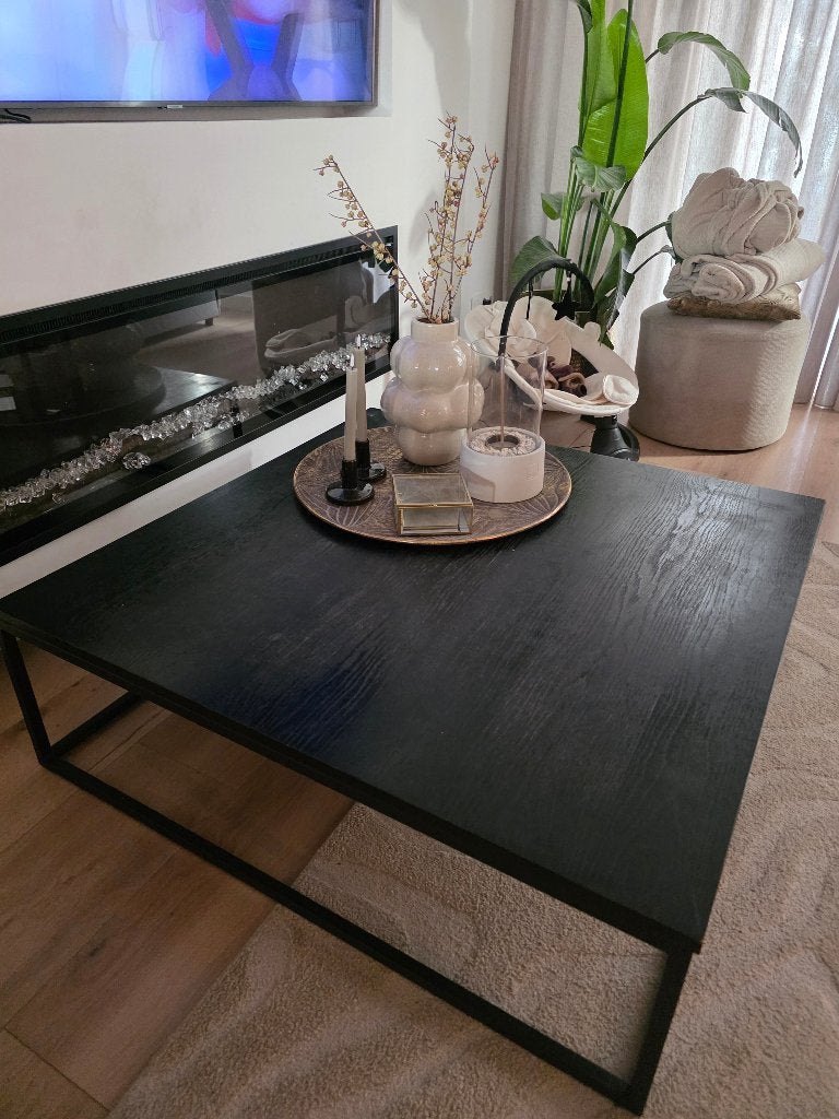 Salontafel, Ophalen, Vierkant, Zo goed als nieuw, Minder dan 50 cm