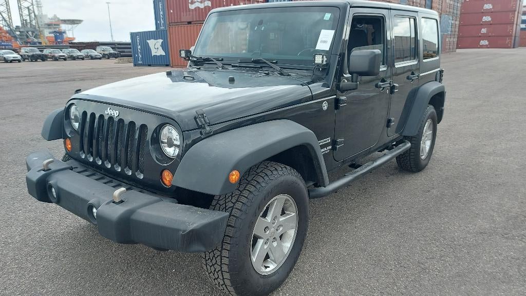 2012 JEEP WRANGLER JK 3.6 V6 VVT 6-Bak, Auto's, Jeep, Euro 5, Stof, Zwart, Zwart