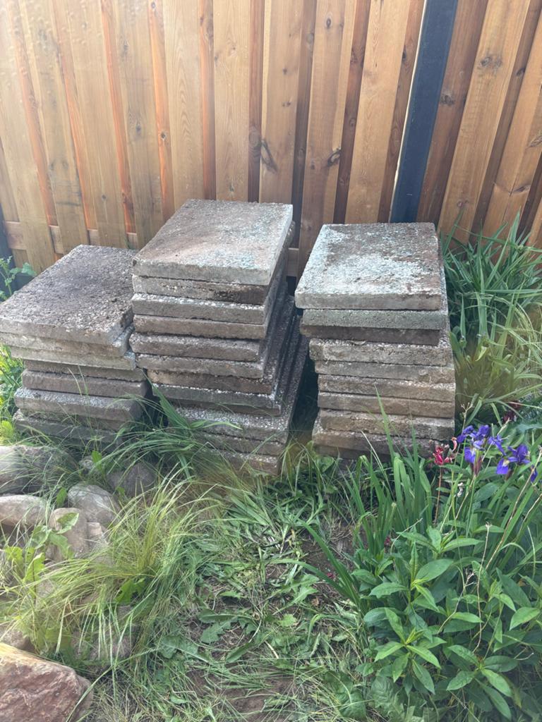 Grindtegels, Tuin en Terras, Tegels en Klinkers, Ophalen, Gebruikt, 10 m² of meer, Beton