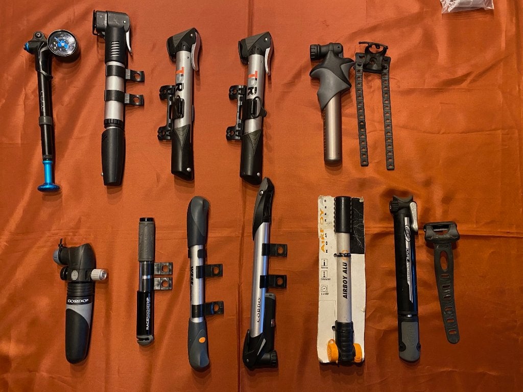 fietspompen los of alles in een koop, Ophalen, Gebruikt
