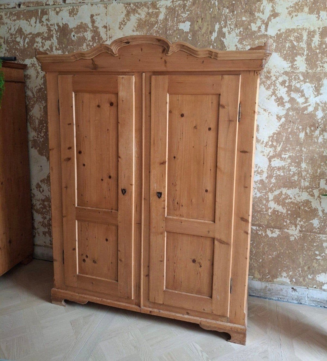 Vintage grenen kast met planken, Ophalen, Met plank(en), Gebruikt, 25 tot 50 cm