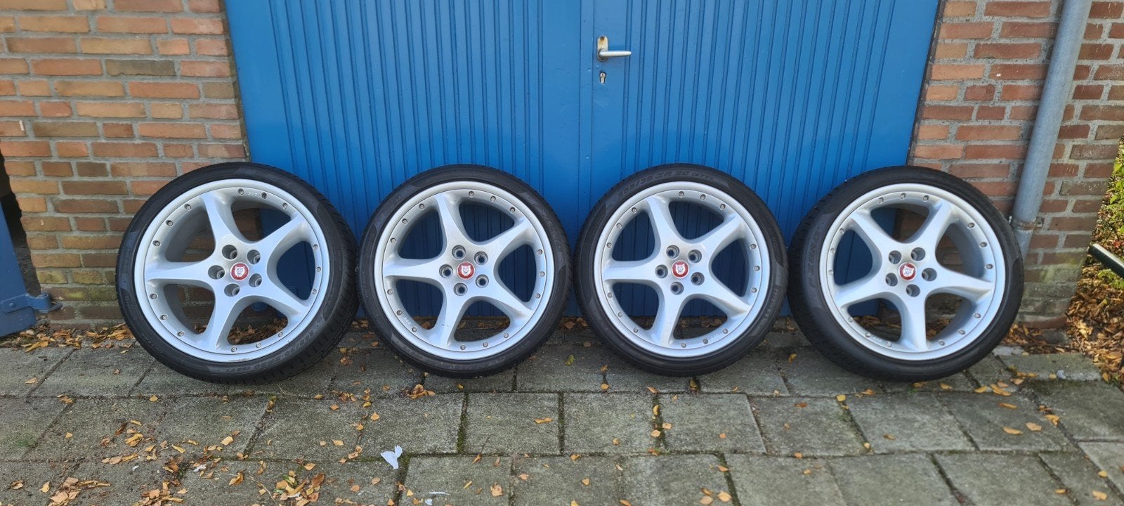 BBS Detroit 20 inch breedset voor Jaguar XKR/XK8 (X100), Auto-onderdelen, Banden en Velgen, Ophalen, Gebruikt, 255 mm, Banden en Velgen