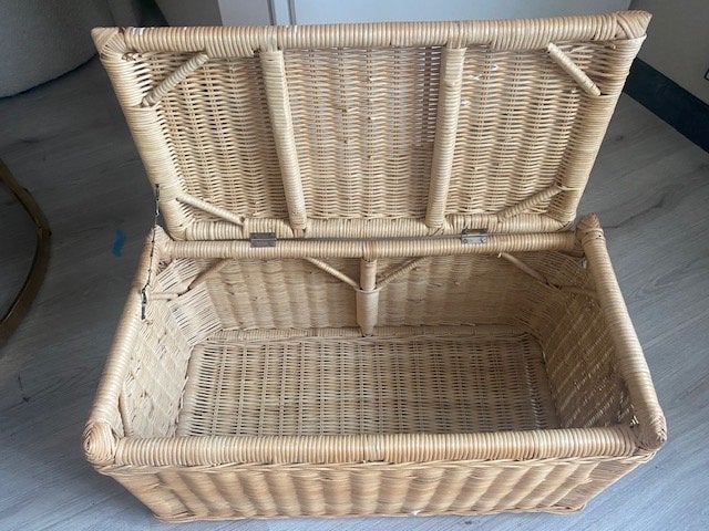 Rotan opbergkist / speelgoedkist / deken kist, Huis en Inrichting, Woonaccessoires | Kisten, Ophalen, Overige materialen, Gebruikt