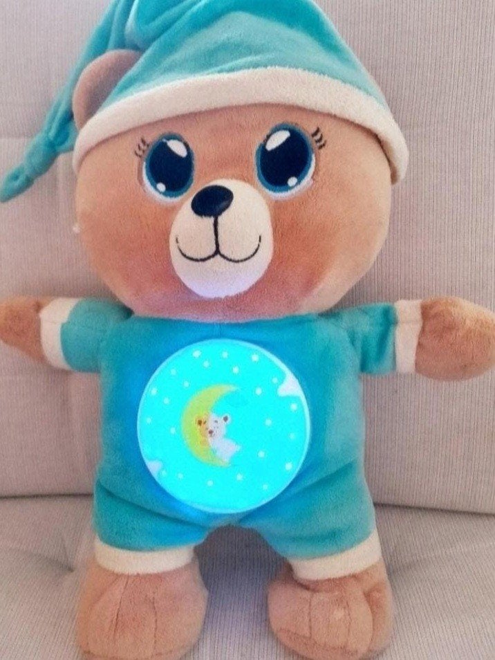 Interactieve knuffel beer sterrenprojector / nachtlampje, Overige merken, Beer, Ophalen of Verzenden, Zo goed als nieuw