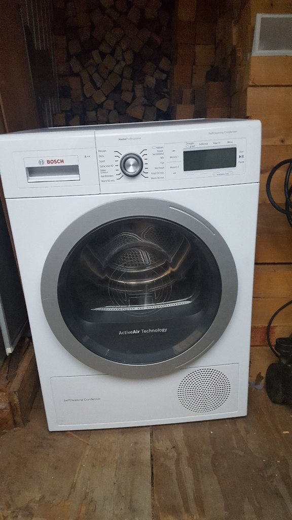 Bosch active air Technology warmtepomp droger tel 0615540083, Witgoed en Apparatuur, Ophalen, Anti-kreukfase, 8 tot 10 kg, Zo goed als nieuw