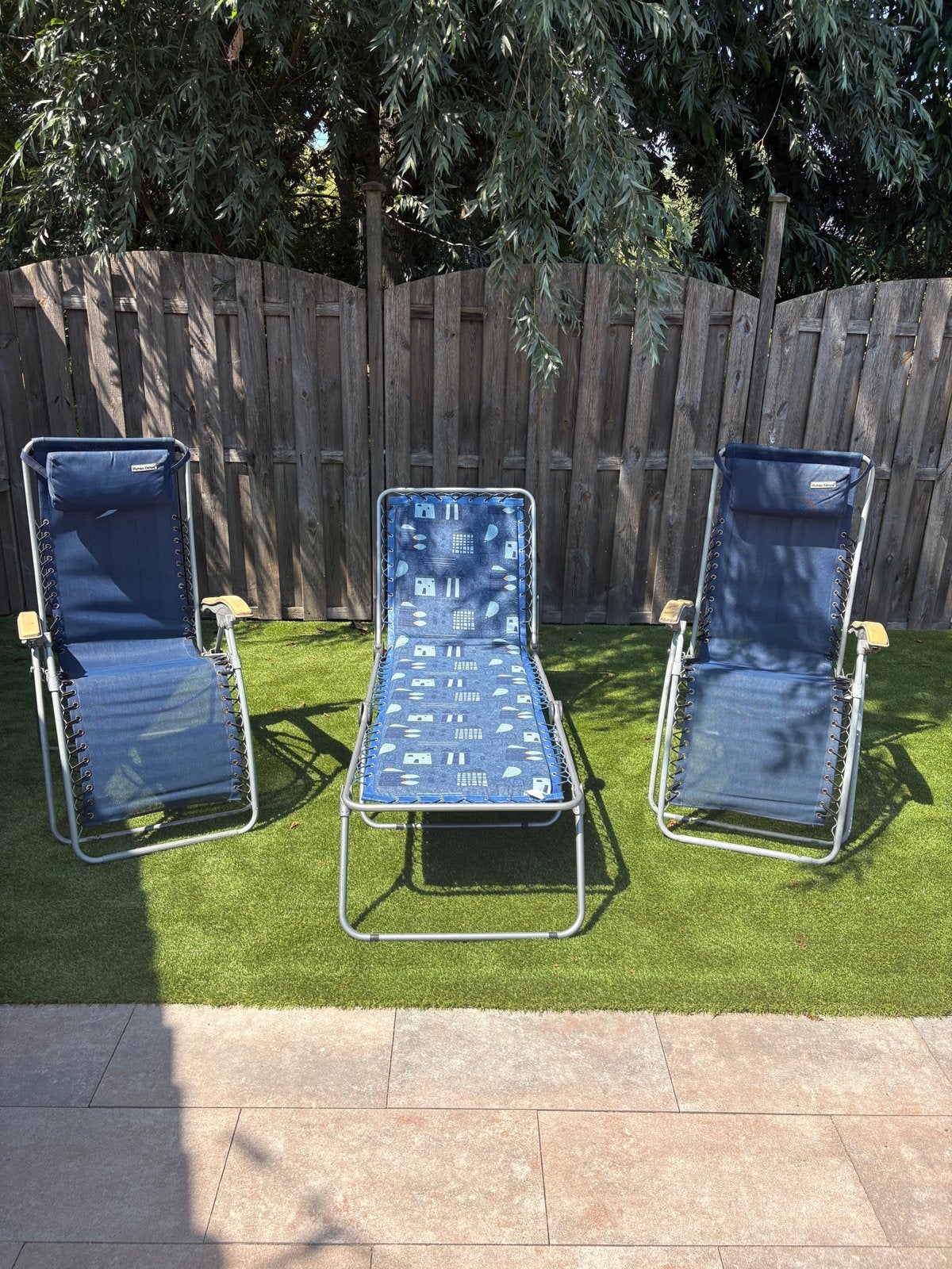 Tuinstoelenset, Ophalen, Gebruikt, Verstelbaar