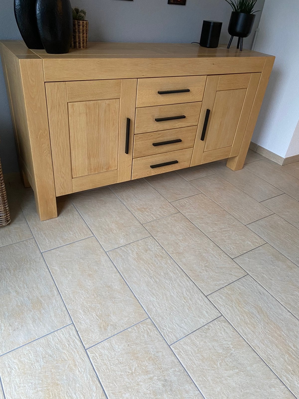 Dressoir licht eiken, Ophalen of Verzenden, Zo goed als nieuw, 25 tot 50 cm, 150 tot 200 cm