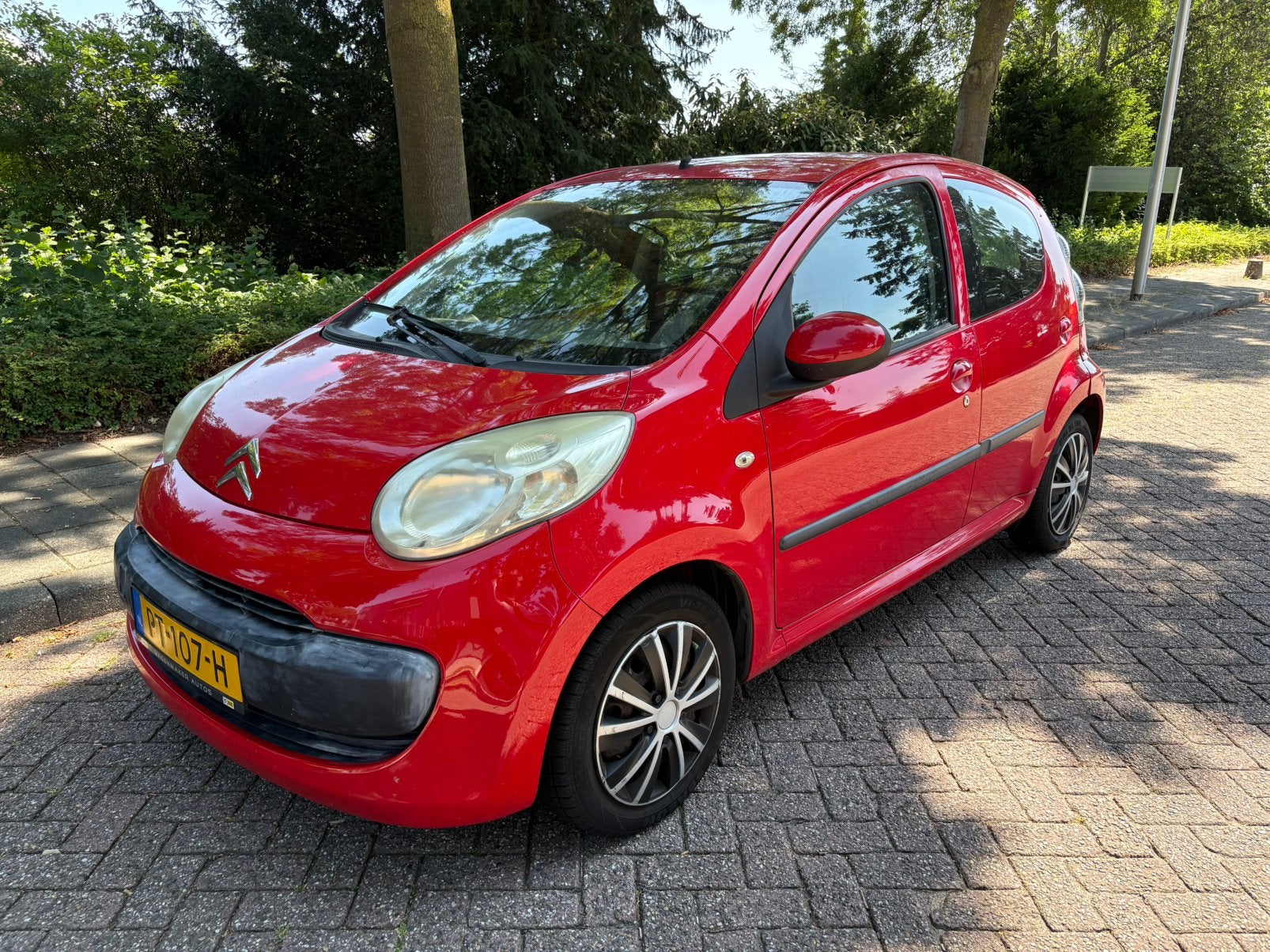 Citroën C1 5-Deurs / AUTOMAAT / AIRCONDITIONING, Stof, Zwart, C1, 68 pk