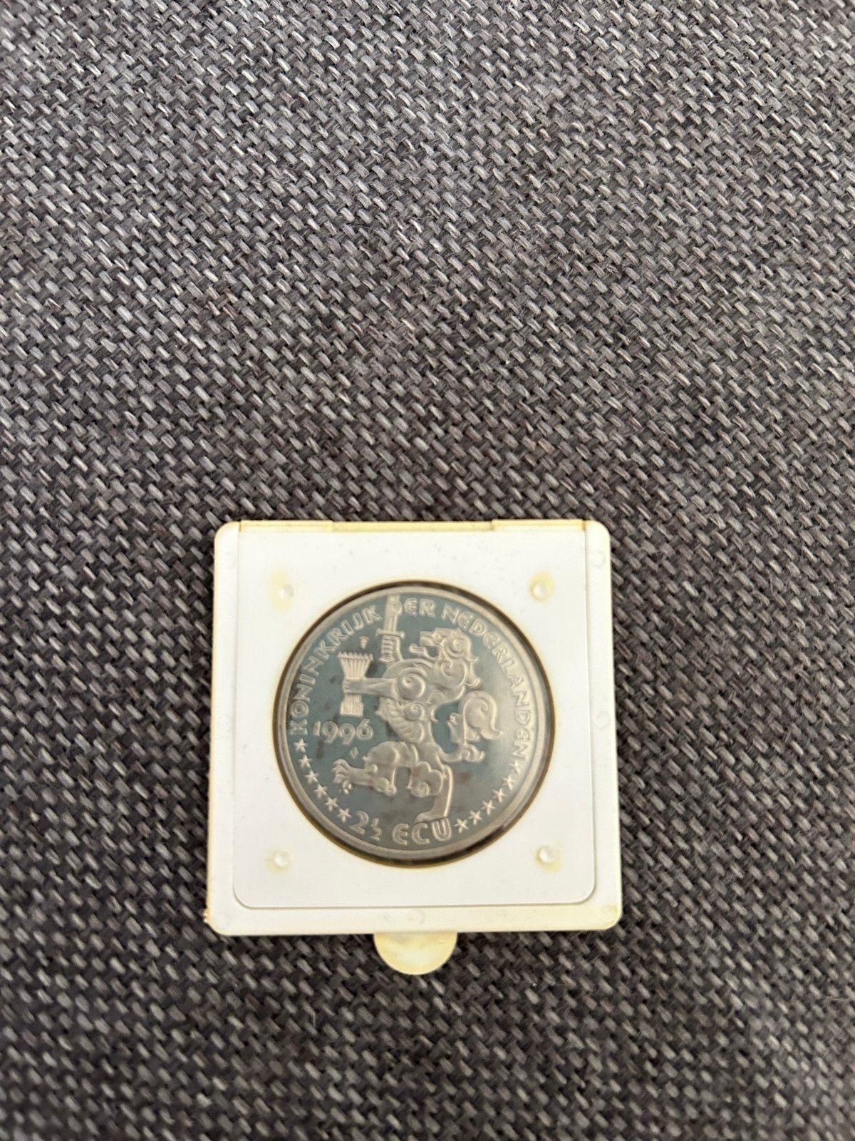 Zeldzame 2,5 ECU munt 1996 Johannes Vermeer, Postzegels en Munten, Ophalen of Verzenden, Koningin Beatrix, Overige waardes, Losse munt