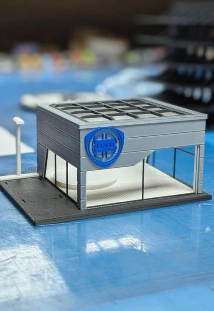 Lancia showroom diorama 1/64, Ophalen of Verzenden, Nieuw, Auto