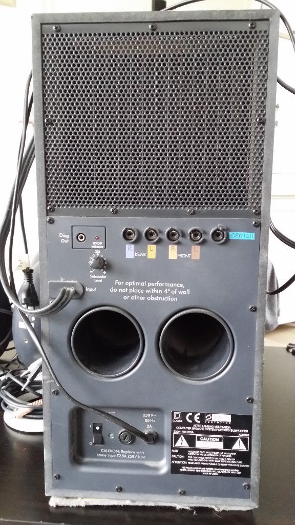 Dell - Altec Lansing; subwoofer, Ophalen of Verzenden, Zo goed als nieuw, Subwoofer, Overige merken