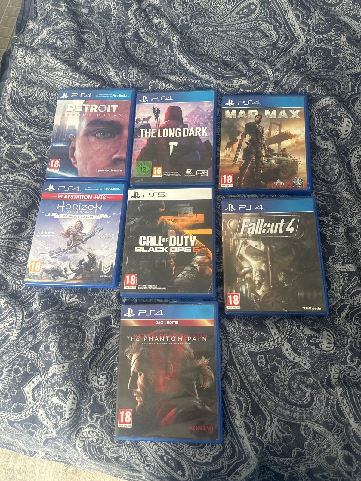 PS4 & PS5 Games Bundel: Detroit, The Long Dark, Mad Max e.a., Gebruikt, Vanaf 18 jaar, Overige genres, 1 speler