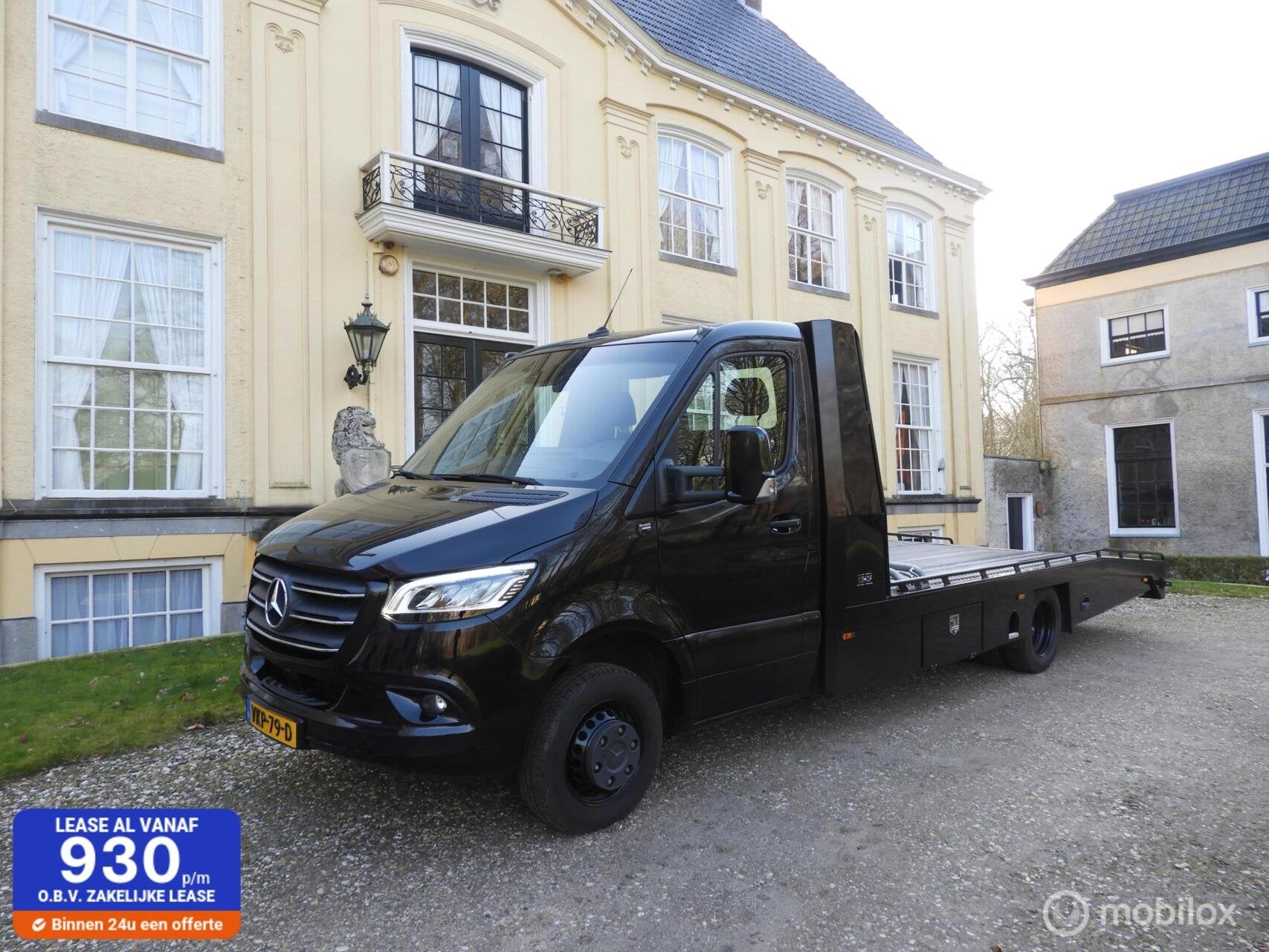 Mercedes Sprinter 519 V6 Tijhof Oprijwagen, Auto's, Multifunctioneel stuurwiel, Gebruikt, Euro 6, 190 pk