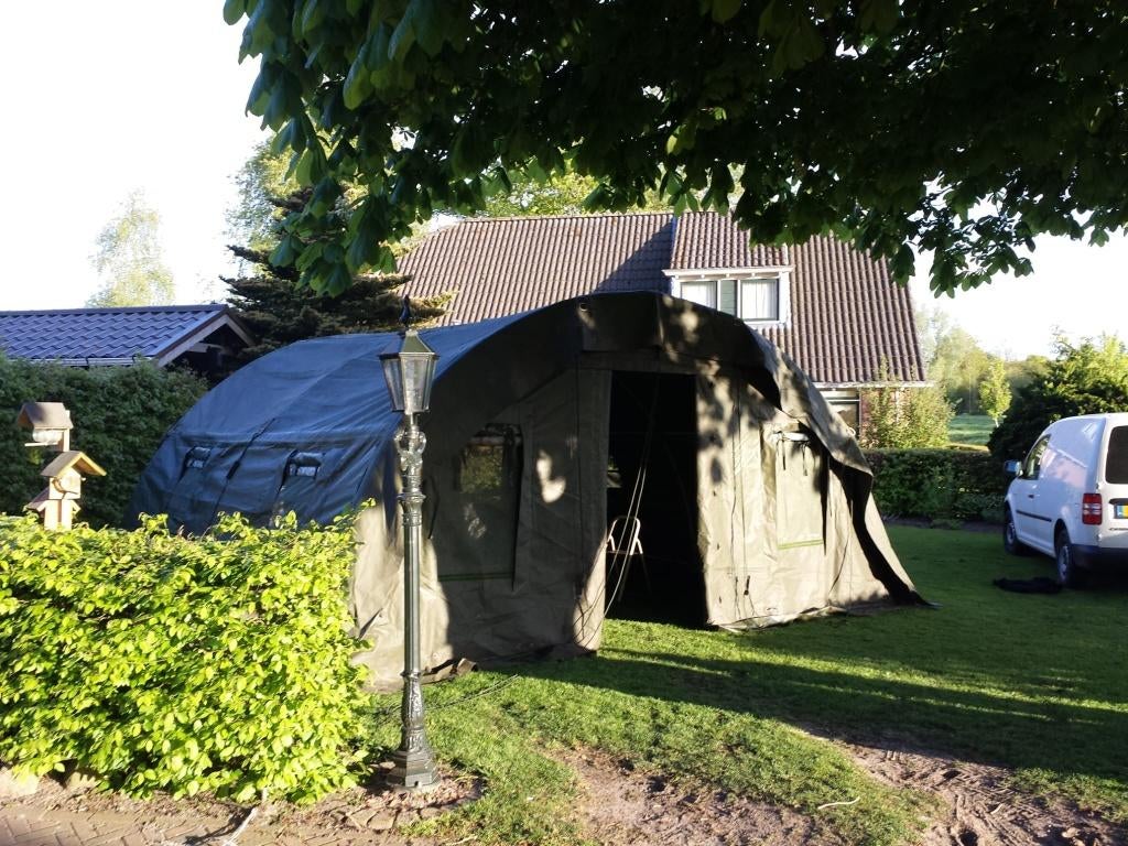 Aluminium boogtent, Caravans en Kamperen, Tenten, meer dan 6, Gebruikt, Ophalen