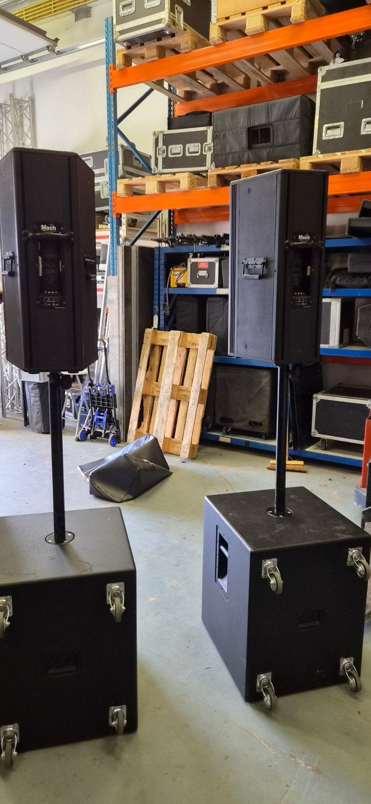 Mach cm9 Topkasten met 18 inch Subwoofers, Ophalen, Gebruikt, Speakerset, Overige merken