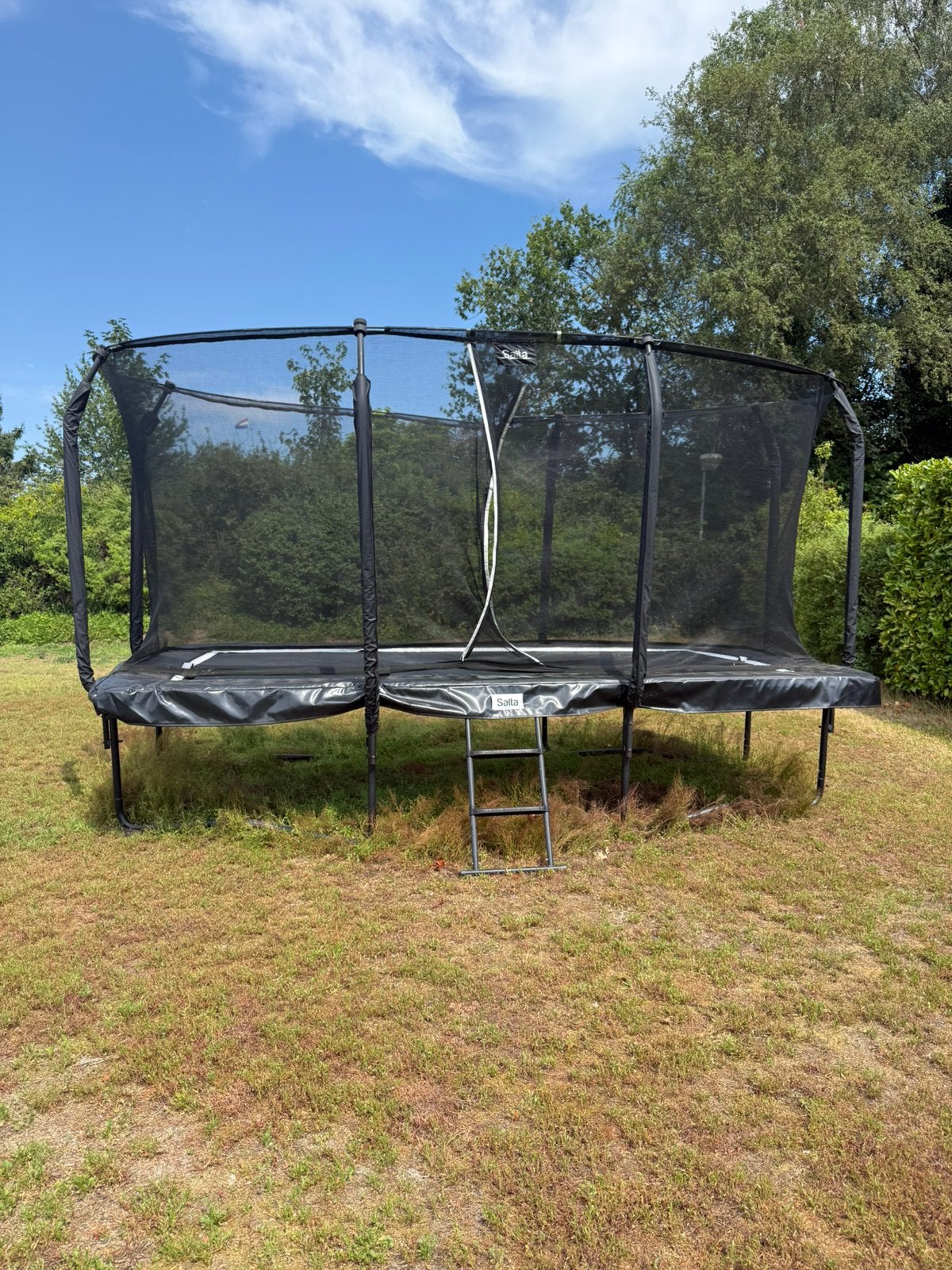 Salta Premium Black trampoline 396 x 244 cm – goede staat, Kinderen en Baby's, Speelgoed | Buiten | Trampolines, Ophalen, Gebruikt