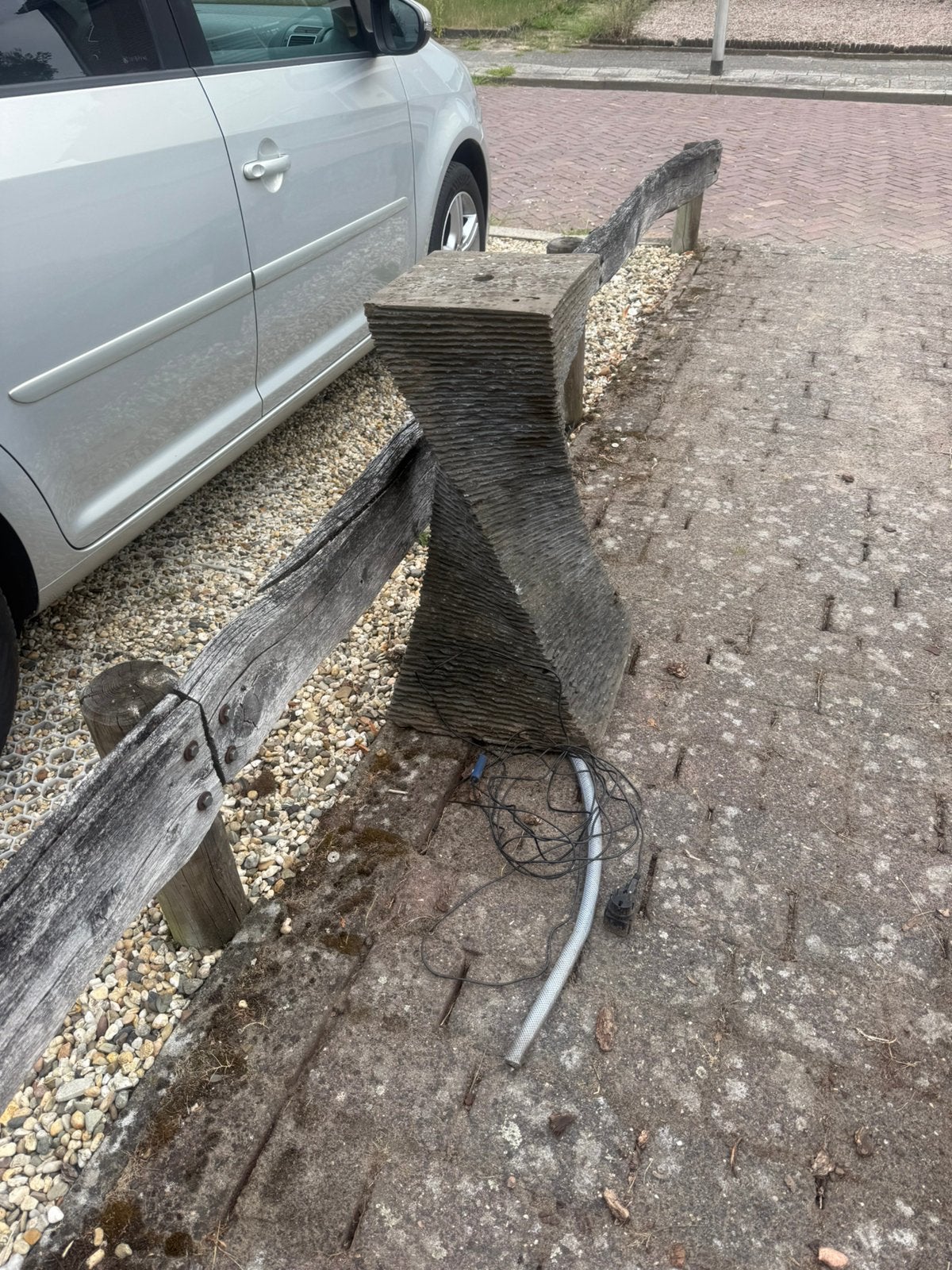 Fontein voor tuin & tuin tegels, Ophalen, Zo goed als nieuw, Beton, Terrastegels
