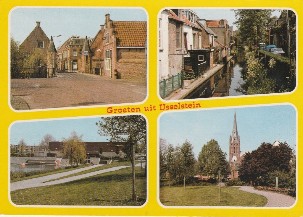 IJSSELSTEIN Straat Sporthal Gevels Kerk Groeten, Verzenden, 1980 tot heden, Gelopen, Utrecht